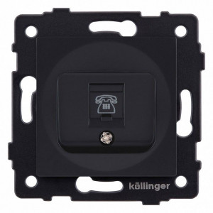 Розетка телефонная RJ-11 со штрокой, без рамки Kollinger REA-009BM Розетка телефонная RJ-11 со штрокой, без рамки Kollinger REA-009BM
