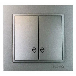 Выключатель проходной двухклавишный Mono Electric Despina 102-242423-111 Выключатель проходной двухклавишный Mono Electric Despina 102-242423-111