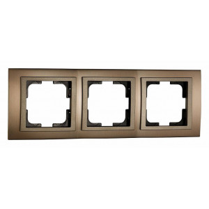Рамка на 3 поста Mono Electric Style Aluminium 107-810000-162 Рамка на 3 поста Mono Electric Style Aluminium 107-810000-162