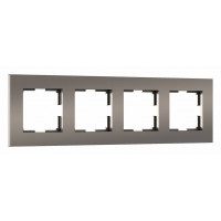 Рамка на 4 поста Werkel Slab бронза матовый W0042963
