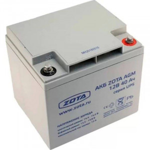 Аккумуляторная батарея ZOTA AGM 40-12 40 Ач 12 В AB3481100040 Аккумуляторная батарея ZOTA AGM 40-12 40 Ач 12 В AB3481100040