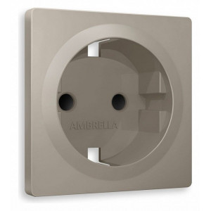 Накладка для розетки с заземлением и со шторками Ambrella Volt Quant AP3670 Накладка для розетки с заземлением и со шторками Ambrella Volt Quant AP3670