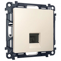 Розетка Ethernet RJ-45 и со шторками, без рамки Ambrella Volt ALFA MA332005