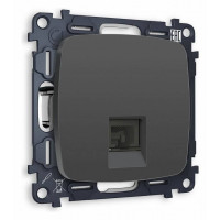 Розетка Ethernet RJ-45 и со шторками, без рамки Ambrella Volt Quant MO912010
