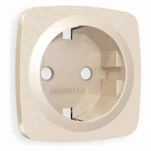 Накладка для розетки с заземлением Ambrella Volt Quant OP3060 Накладка для розетки с заземлением Ambrella Volt Quant OP3060