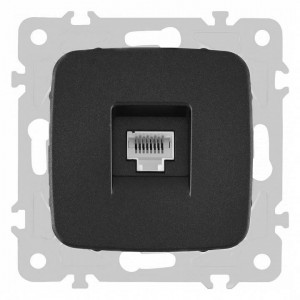 Розетка Ethernet RJ-45 без рамки Arte Milano am-205 205.45-1.black