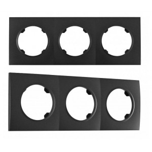 Рамка на 3 поста Arte Milano am-502.04 502.04-3.black