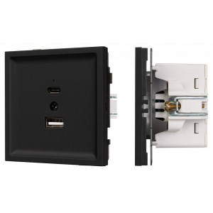 Розетка 2хUSB type A и C без рамки Arlight SCT-TENDO 054536 Розетка 2хUSB type A и C без рамки Arlight SCT-TENDO 054536