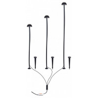 Наземный низкий светильник Arte Lamp MOTUS A1081PA-3BK