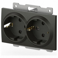 Розетка двойная с заземлением, без рамки Elbi Eleсtriс Zena Vega 609-011100-907