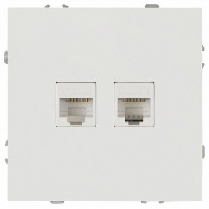 Розетка двойная Ethernet RJ-45 без рамки Эра Galaxy 15-3108-01 Розетка двойная Ethernet RJ-45 без рамки Эра Galaxy 15-3108-01