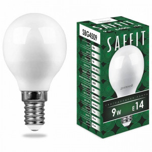 Лампа светодиодная Feron Saffit SBG4509 E14 9Вт 6400K 55125 Лампа светодиодная Feron Saffit SBG4509 E14 9Вт 6400K 55125