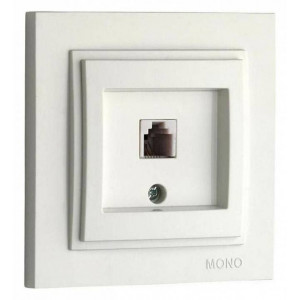 Розетка телефонная RJ-11 Mono Electric Despina 102-010005-124 Розетка телефонная RJ-11 Mono Electric Despina 102-010005-124