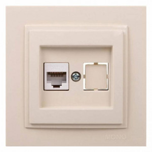 Розетка Ethernet RJ-45 Mono Electric Despina 102-170005-125 Розетка Ethernet RJ-45 Mono Electric Despina 102-170005-125