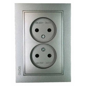 Розета двойная без заземления Mono Electric Despina 102-242405-121 Розета двойная без заземления Mono Electric Despina 102-242405-121