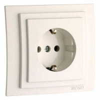Розетка с заземлением Mono Electric Larissa 103-010121-117
