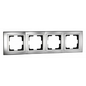 Рамка на 4 поста Mono Electric Chrome 106-410000-163 Рамка на 4 поста Mono Electric Chrome 106-410000-163
