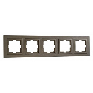 Рамка на 5 постов Mono Electric Style Aluminium 107-810000-164 Рамка на 5 постов Mono Electric Style Aluminium 107-810000-164