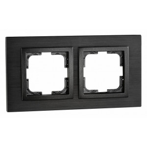 Рамка на 2 поста Mono Electric Style Aluminium 107-820000-161 Рамка на 2 поста Mono Electric Style Aluminium 107-820000-161