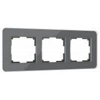 Рамка на 3 поста Werkel Elite (графит, стекло) W0032440