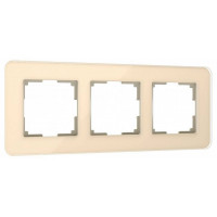 Рамка на 3 поста Werkel Elite (айвори, стекло) W0032443
