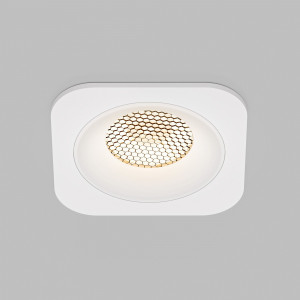 Светильник встраиваемый с антибликовой решеткой Tetro 10W 3000K белый IP44 15276/LED Светильник встраиваемый с антибликовой решеткой Tetro 10W 3000K белый IP44 15276/LED