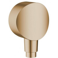 Шланговое подсоединение hansgrohe Fixfit S с обратным клапаном 1/2 бронза 26453140