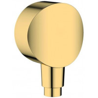 Шланговое подсоединение hansgrohe Fixfit S с обратным клапаном 1/2 золотой глянец 26453990