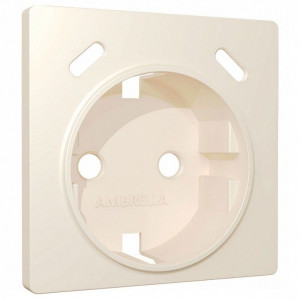 Накладка для розетки с заземлением и со шторками и 2хUSB type С Ambrella Volt ALFA AP3305