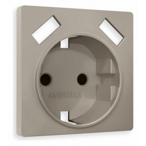 Накладка для розетки с заземлением и со шторками и 2хUSB type A Ambrella Volt Quant AP3690 Накладка для розетки с заземлением и со шторками и 2хUSB type A Ambrella Volt Quant AP3690