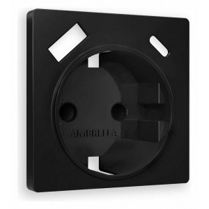 Накладка для розетки с заземлением и со шторками и 2хUSB type A и C Ambrella Volt Quant AP8100 Накладка для розетки с заземлением и со шторками и 2хUSB type A и C Ambrella Volt Quant AP8100