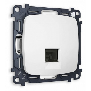 Розетка Ethernet RJ-45 и со шторками, без рамки Ambrella Volt Quant MO132010