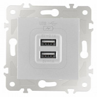 Розетка USB, без рамки Arte Milano am-203 203.46-1.silver