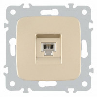 Розетка телефонная RJ-11 без рамки Arte Milano am-205 205.51-1.shampan