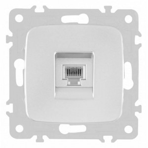 Розетка телефонная RJ-11 без рамки Arte Milano am-205 205.51-1.silver