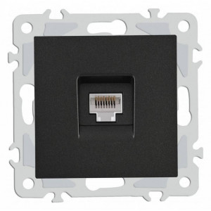 Розетка Ethernet RJ-45 без рамки Arte Milano am-206 206.45-1.black