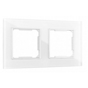 Рамка на 2 поста Arte Milano am-503.02 503.02-2.white Рамка на 2 поста Arte Milano am-503.02 503.02-2.white