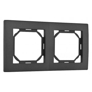 Рамка на 2 поста Arte Milano am-503.06 503.06-2.black