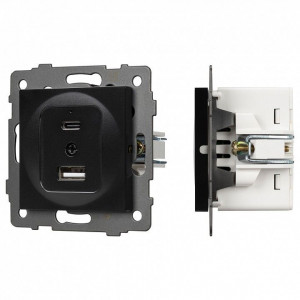Механизм розетки 2хUSB type A и C Arlight SCT 049838