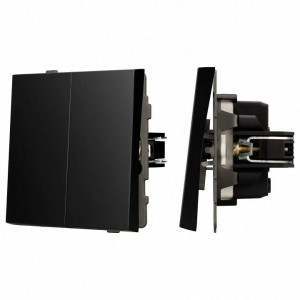 Выключатель двухклавишный без рамки Arlight SWT 054059 Выключатель двухклавишный без рамки Arlight SWT 054059
