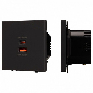 Розетка 2хUSB type A и C без рамки Arlight SCT 054317