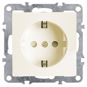 Розетка с заземлением и с шторками, без рамки Stekker PST16-9110 39328 Розетка с заземлением и с шторками, без рамки Stekker PST16-9110 39328