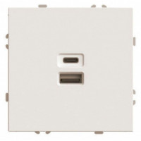 Розетка USB и type C без рамки Stekker Эмили 49905