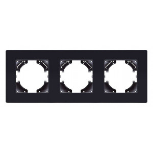 Рамка на 3 поста Kollinger Eleganz Acryl EA3BK Рамка на 3 поста Kollinger Eleganz Acryl EA3BK