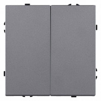 Выключатель двухклавишный без рамки Kollinger Eclipse EC-025GY