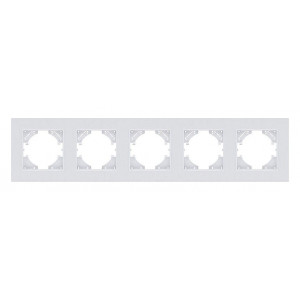 Рамка на 5 постов Kollinger Eleganz Plex EP5WH Рамка на 5 постов Kollinger Eleganz Plex EP5WH