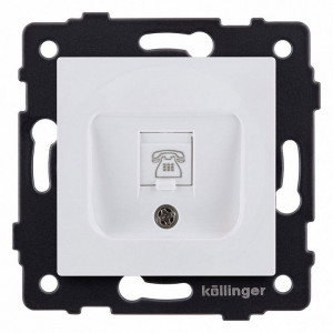Розетка телефонная RJ-11 со штрокой, без рамки Kollinger REA-009WM Розетка телефонная RJ-11 со штрокой, без рамки Kollinger REA-009WM