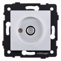 ТВ-розетка и SAT-розетка оконечная без рамки Kollinger  REA-020WH