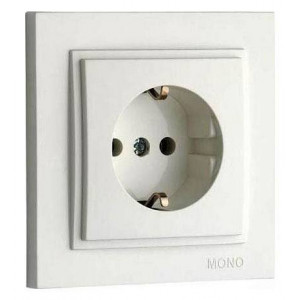 Розетка с заземлением Mono Electric Despina 102-010021-117 Розетка с заземлением Mono Electric Despina 102-010021-117