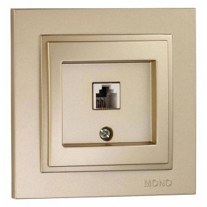 Розетка телефонная RJ-11 Mono Electric Despina 102-222205-124 Розетка телефонная RJ-11 Mono Electric Despina 102-222205-124